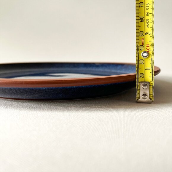 Vintage Suffolk Tableware Henry Watson Pottery England Blue Salad Plate - Picture 4 of 5